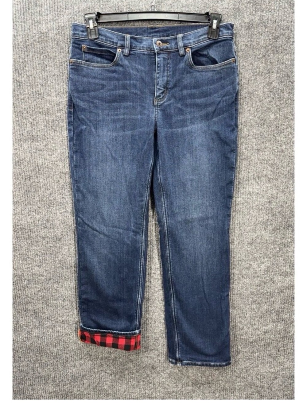 Duluth Trading Co Dark Blue Straight-Leg Jeans